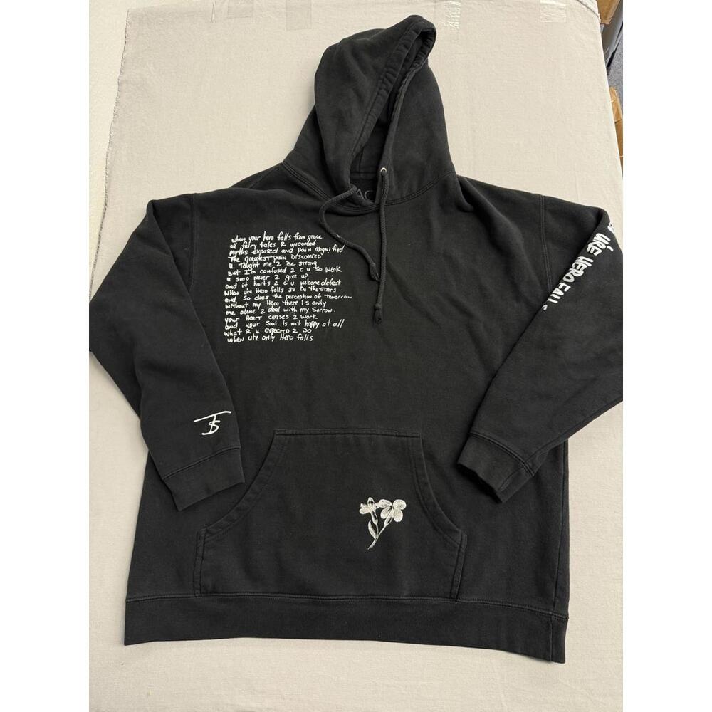 Faded Tupac Poems Hoodie - 2020 Poetry of 2Pac Merch - XL